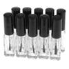 10Pcs Clear Empty Glass Nail Posh Bottle 5ml Square Shape Refillable Containers view 1