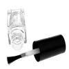10Pcs Clear Empty Glass Nail Posh Bottle 5ml Square Shape Refillable Containers view 2