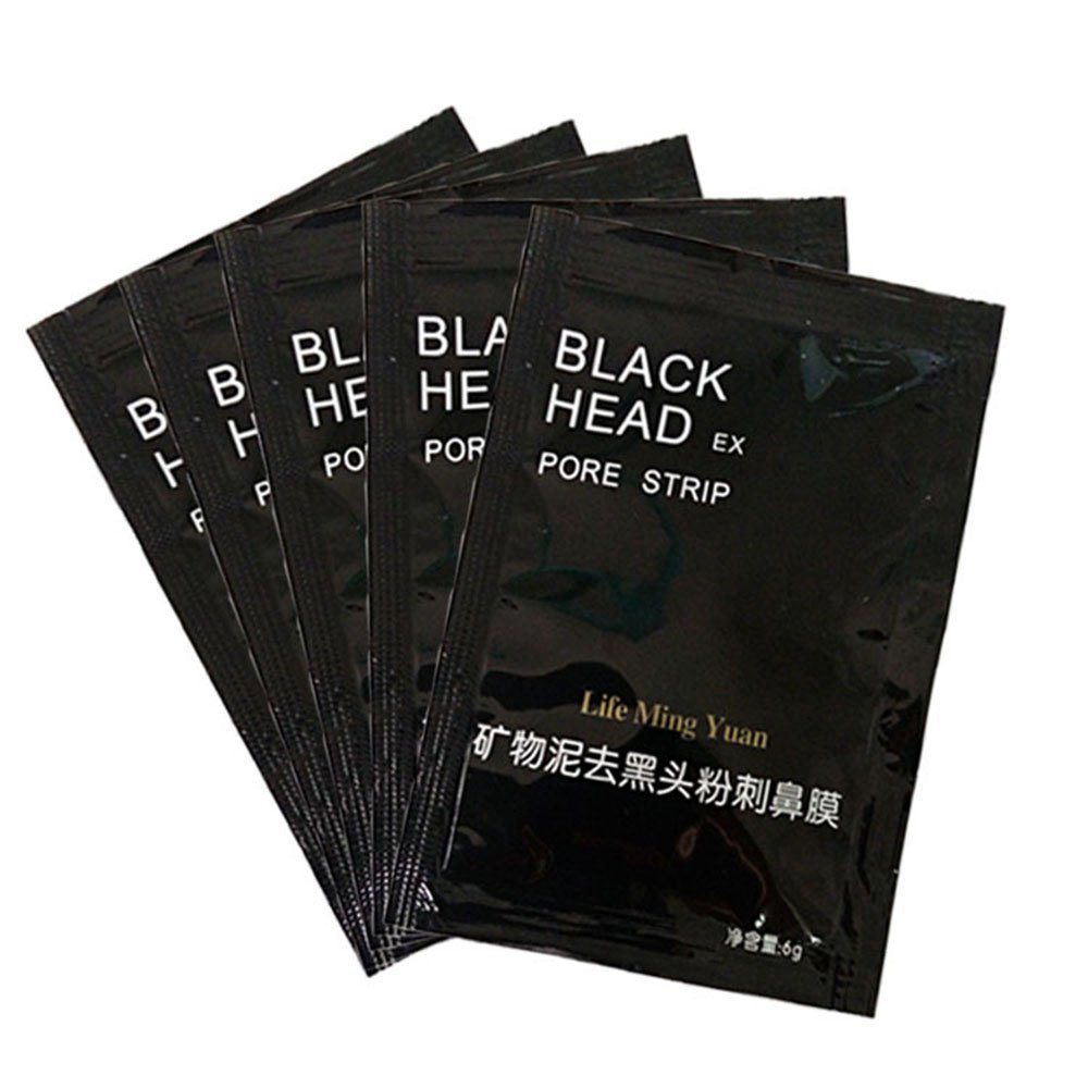 10pcs Removal Nose Membranes Strips; Mosunx Mineral Mud Nose Blackhead Pore Cleansing Cleaner (black)