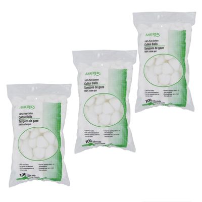 Assured Cotton Balls 100 % Cotton - 100 count