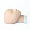 Charlene Makeup Flatback Mannequin Head for Training and Practicing (Closed-Eye, Light) view 1