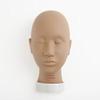 Charlene Makeup Flatback Mannequin Head for Training and Practicing (Closed-Eye, Tan) view 1