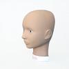 Charlene Makeup Flatback Mannequin Head for Training and Practicing (Open-Eye, Tan) view 1