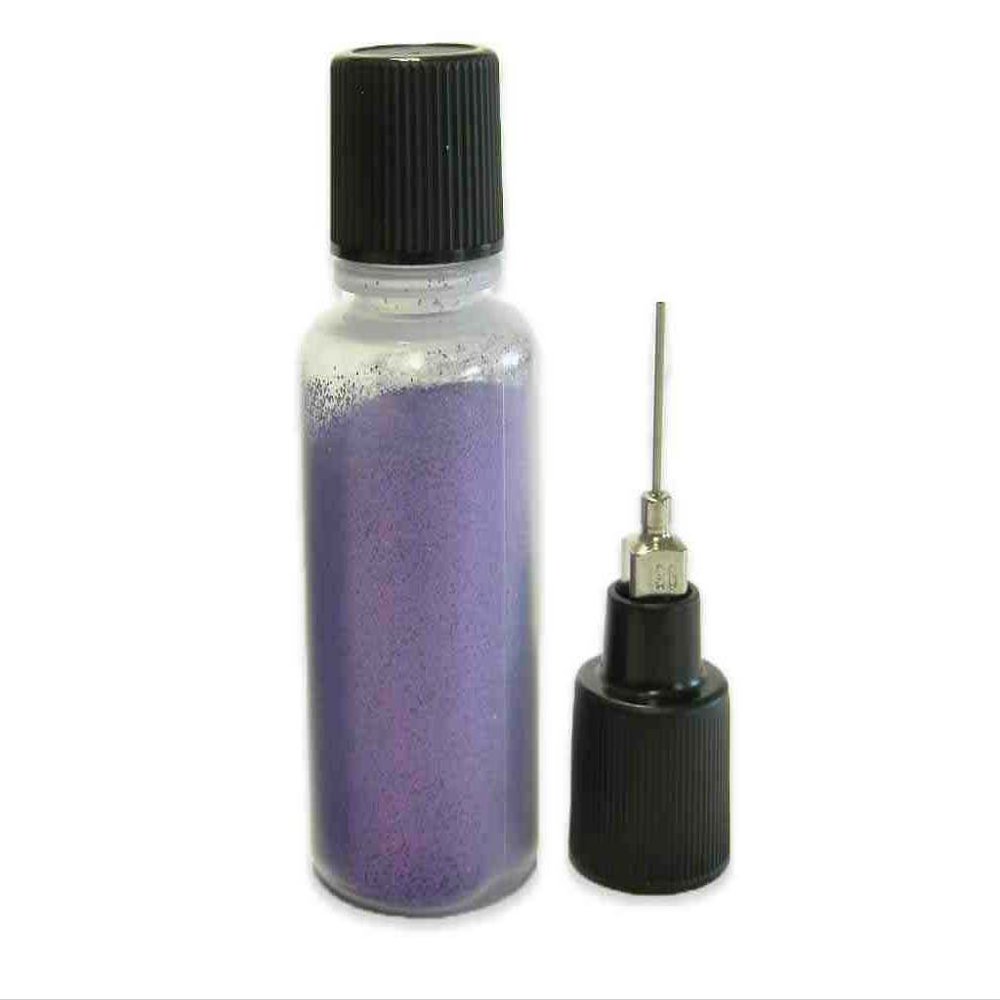 10g Purple Ultra Fine Cosmetic Grade Body Safe Loose Glitter for Henna Tattoo or Face Paint in Precision Poof Bottle