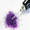 10g Purple Ultra Fine Cosmetic Grade Body Safe Loose Glitter for Henna Tattoo or Face Paint in Precision Poof Bottle view 2