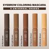 ETUDE Color My Brows, Brow Mascara, 3D Natural Coloring, Beeswax & Carnauba Wax, Moisturizing Brow Care, Eyebrow tint, Soft Gel Texture, Korean Makeup, Beauty, Natural Brown (0.152 Fl Oz) view 3