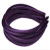 12pc Skinny Satin Headbands - 7mm wide, solid color packs (Dark Purple) view 1