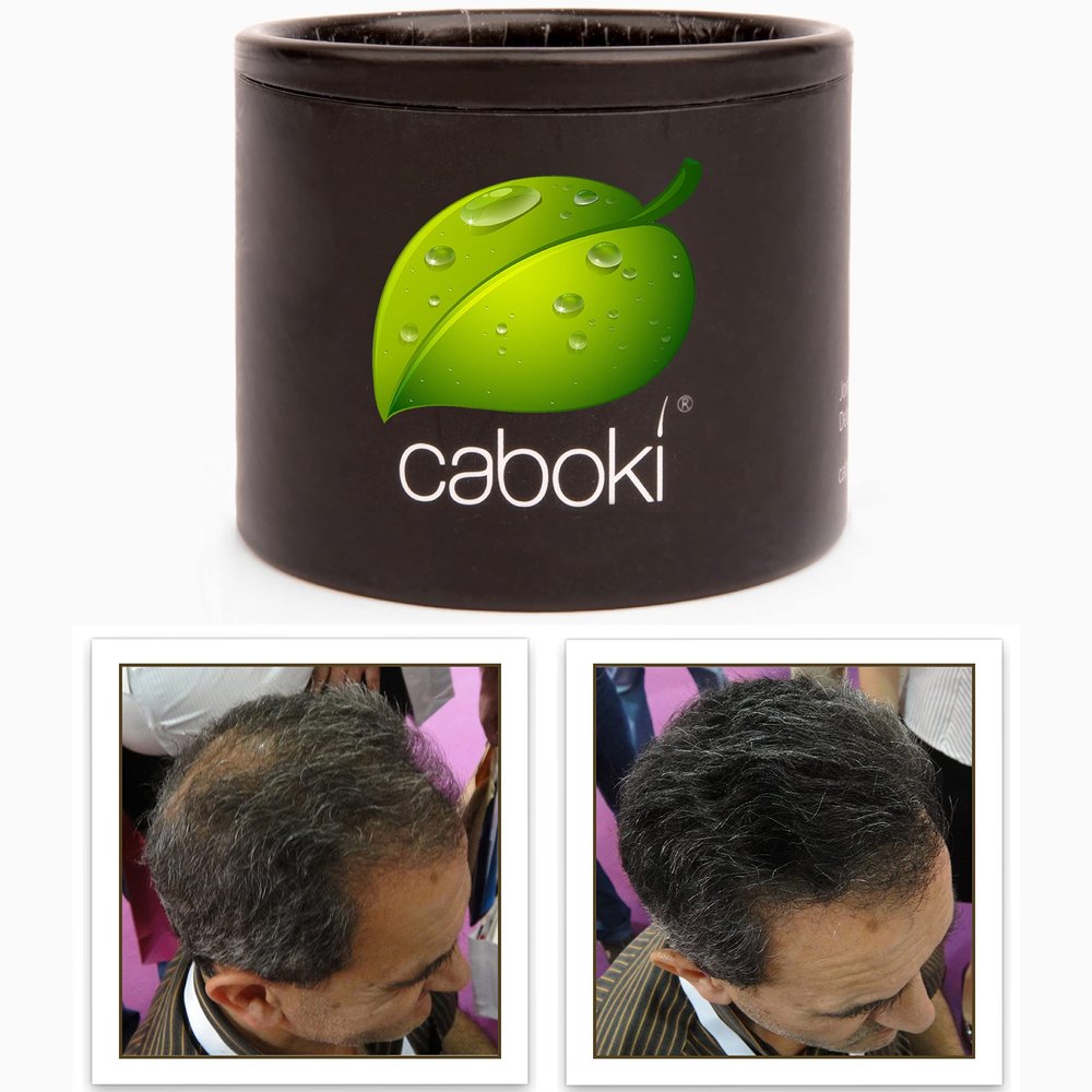 Caboki Hair Fibers for Thinning Hair Clean Ingredients Formula Instantly Thicker Fuller Looking Scalp - Salt & Pepper (Dark) - Trial Size