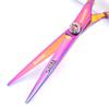 6 inch 440c purple professional hairdressing scissors barber shop hairdresser hair cutting and thinning tool (Full set) (6 inch 2PC-A) view 4