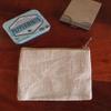 Natural Canvas Zippered Flat Pouch Cosmetic Makeup Bag Travel Toiletry Dopp Kits (12, Size 1: 5.5"W x 4.5") view 1