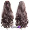 Remeehi Body Wavy Claw Clip Ponytail Hair Extensions Real Human Hair Ponytails Hairpiece 15inch (85g 2# dark brown) view 1