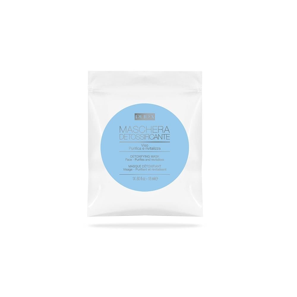 Pupa Milano Detoxifying Face Mask - Replenishes And Purifies Skin - Provides Hydration To Prevent And Diminish Signs Of Aging - Improve Skin's Natural Radiance - Ideal For All Skin Types - 0.6 Oz