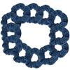 12 Pack Solid Hair Ties Scrunchies (Dark Blue) view 1