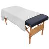 Body Linen Flannel Flat Massage Table Sheet - White - 61x100 inches - 100% Cotton view 1