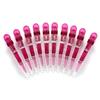 10pcs/set Croc Clips Transparent Plastic Hairdresser Clip Hair Styling Sectioning Barrettes Non Slip Alligator Clip Salon DIY Accessories for Women and Girls(10pcs-Rose Red) view 1