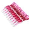 10pcs/set Croc Clips Transparent Plastic Hairdresser Clip Hair Styling Sectioning Barrettes Non Slip Alligator Clip Salon DIY Accessories for Women and Girls(10pcs-Rose Red) view 3