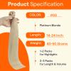 Full Shine U Tip Hair Extensions Human Hair Platinum Blonde view 2