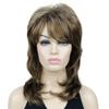 Lydell Long Soft Shaggy Layered Classic Cap Full Synthetic Wigs (12TT26 Brown Highlighted) view 1