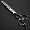 6/7/8-Inch Professional Hair Scissors Haircut Rose Pattern Hair Scissors Styling Tools Japanese Stainless Steel Scissor Set (6-in thinning scissors) view 2