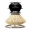 Black Handle Men's Shaving Brush for Men Black Badger Hair Shaving Brush with Stand view 3