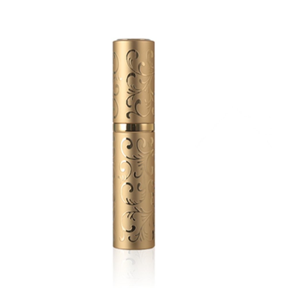 1pc Empty Fragrance Bottle Perfume Sprayer Refilable Bottle for Lotion 10ML Travel Portable Bottle (Gold)