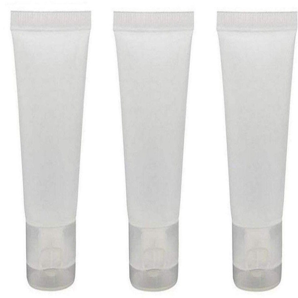 10PCS 50ML Clear PE Frosted Empty Refillable Soft Tubes Bottle Packing Sample Container For Shampoo Facial Cleanser Soap Shower Hand Cream Lotion Gel Body Lotion (50ml)