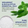 Dr Teal's Foaming Bath (Epsom Salt), Eucalyptus Spearmint, 34 Fluid Ounce view 3