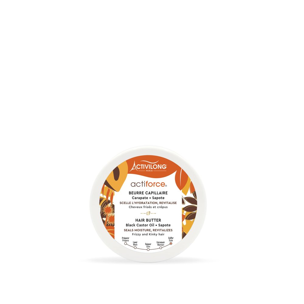 Actiforce Hair Butter Black Castor Oil Mamey Sapote - Nourish, Protect, and Revitalize Your Hair - Seal in Moisture for Healthy and Vibrant Locks  100 ml