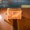 Leather Dopp Kit, Men's Natural Leather Travel Kit, Monogrammed Toiletry Bag, Horween Leather Travel Case view 2