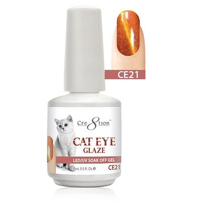 Cre8tion Cat Eye Chameleon LED/UV Soak Off Gel Polish 0.5 oz (CE21)