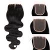 Hairticket 4 Bundles + Closure Body Wave Virgin Brazilian Hair #1B / 20 22 24 26 with 20 / Three Part view 4