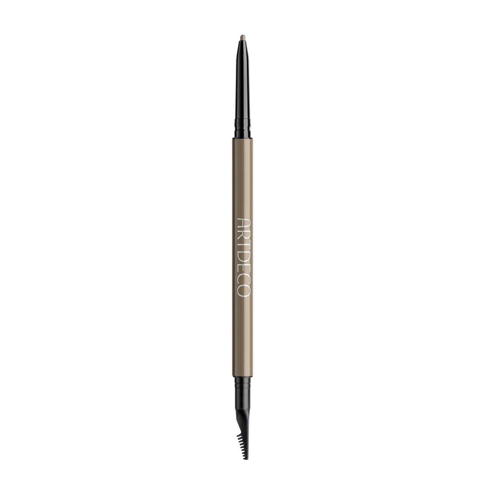 ARTDECO Ultra Fine Brow Liner - Ash Brown - Thin Twist-Out Tip Creates Ultra-Fine Lines - Integrated Grooming Brush - Smudge-Proof & Waterproof - Eyebrow Pencil - Eye Makeup - Vegan - 0.03 Oz