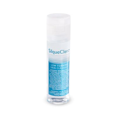 SilqueClenz Low Foaming Skin Cleanser  Gentle, Low pH Wound Cleanser for Scars, Sensitive Skin & Post-Op Areas - Hydrates with Flax Seed Extract & Vitamin B5  Compact Travel-Ready Bottle, 1 fl. oz