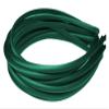 12 Skinny Satin Headbands - 7mm wide, solid color pack in Hunter Green view 1