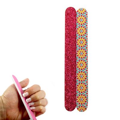 24 x Double Sided Nail File Emery Board Gel Manicure Pedicure Beauty Spa Files