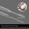 FAMILIFE Ingrown Toenail File and Lifter, 2pcs Ingrown Toenail Tool Double Sided with Storage Case Professional Corrector 100% Stainless Steel Removal Pedicure Kit view 3