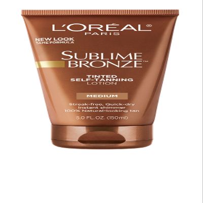L'Oreal Paris Sublime Bronze Tinted Self-Tanning Lotion, Medium Natural Tan, 5 fl. oz.