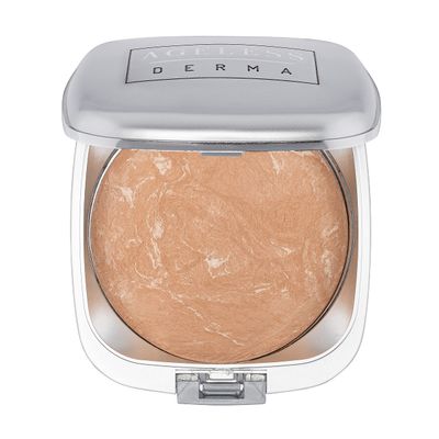 Ageless Derma Mineral Baked Foundation Makeup- Vegan - Paraben - Gluten and Cruelty Free Powder foundation (Simply Beige)