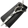 6 Inch Hairdresser, Hairdresser Hair Scissors Set Handle Pattern Noble Resin Hairdresser Tool Stainless Steel Scissors view 1