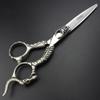 6 Inch Hairdresser, Hairdresser Hair Scissors Set Handle Pattern Noble Resin Hairdresser Tool Stainless Steel Scissors view 2