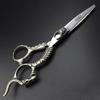 6 Inch Hairdresser, Hairdresser Hair Scissors Set Handle Pattern Noble Resin Hairdresser Tool Stainless Steel Scissors view 3