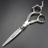 6 Inch Hairdresser, Hairdresser Hair Scissors Set Handle Pattern Noble Resin Hairdresser Tool Stainless Steel Scissors view 4