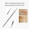 FIXBODY Blackhead and Splinter Remover Tools - Stainless Steel Professional Easily Cure Pimples Whiteheads Comedones Acne Zit Ingrown Hairs and Facial Impurities Bend Head Tweezer Surgical Kit view 4