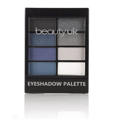 Beauty UK PRO HI-TECH Maximum Intensity and Long-Lasting Formula Professional Eyeshadow Palette no.6 for a Smokey Denim Look - After Dark