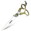 5.5/6-inch professional hair clippers, stainless steel sharp hair clippers, specialized for hairdressers (6-inch flat shear-C) view 1