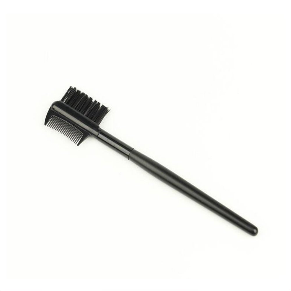 5 Pieces Wood Handle Eyebrow Eyelash Dual-Comb Extension Brush