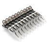 10pcs/set Multicolor Croc Clips Transparent Plastic Hairdresser Clip Hair Styling Sectioning Barrettes Non Slip Alligator Clip Salon DIY Accessories Hairpins for Women and Girls(10pcs-Black) view 2
