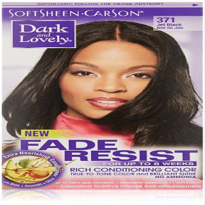 SoftSheen-Carson Dark and Lovely Fade Resist Rich Conditioning Color, Jet Black 371