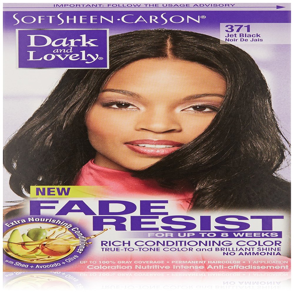 SoftSheen-Carson Dark and Lovely Fade Resist Rich Conditioning Color, Jet Black 371