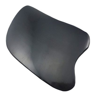 2PCS Black Gua Sha Massage Board- Square Buffalo Horn Material Scrapping Beauty Roller Skin Facial Therapy Beauty Tool for Personal Care